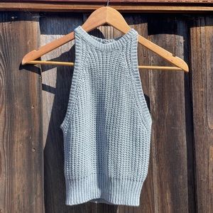 Full tilt keyhole sweater tank top